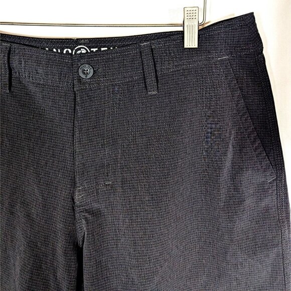 Hang Ten Board Shorts Mens 34 Ripstop Charcoal Gray Quick Dry Surf Swim Trunks - Picture 2 of 7